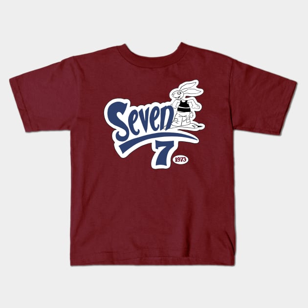 Seven! Kids T-Shirt by ThirteenthFloor